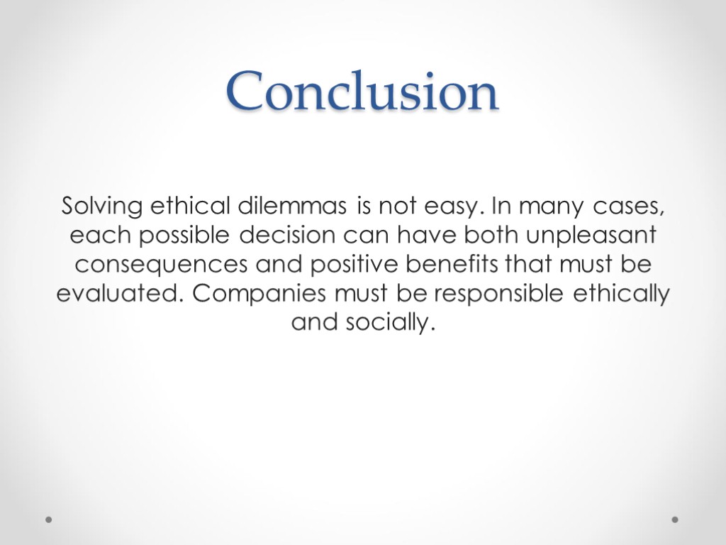 conclusion of importance of business ethics